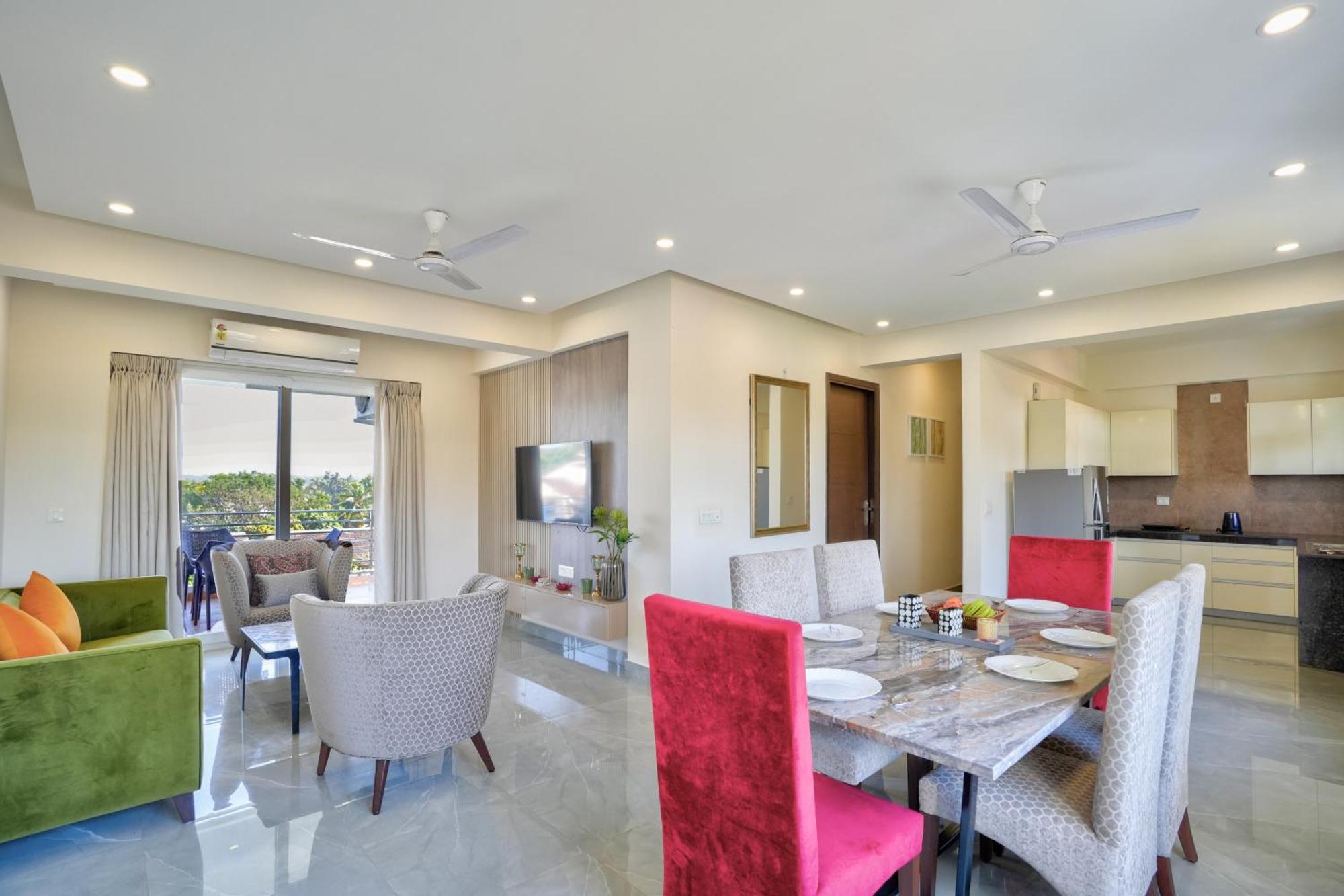 Premium 2bhk With Pool At Apartment Candolim